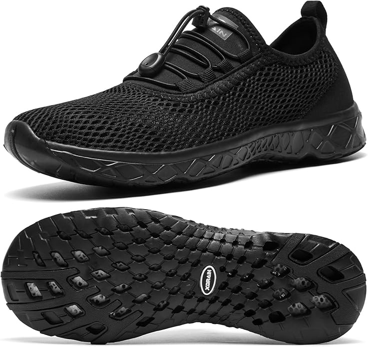Gather Crest™ Men's Stylish Water Shoes, Quick-Dry Xdrain Water Sneakers, Lightweight & Comfort Footed