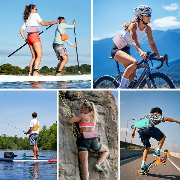 Gather Crest™ Niphean Versatile 2.5L Crossbody Waterproof Dry Adjustable Waistband Bag