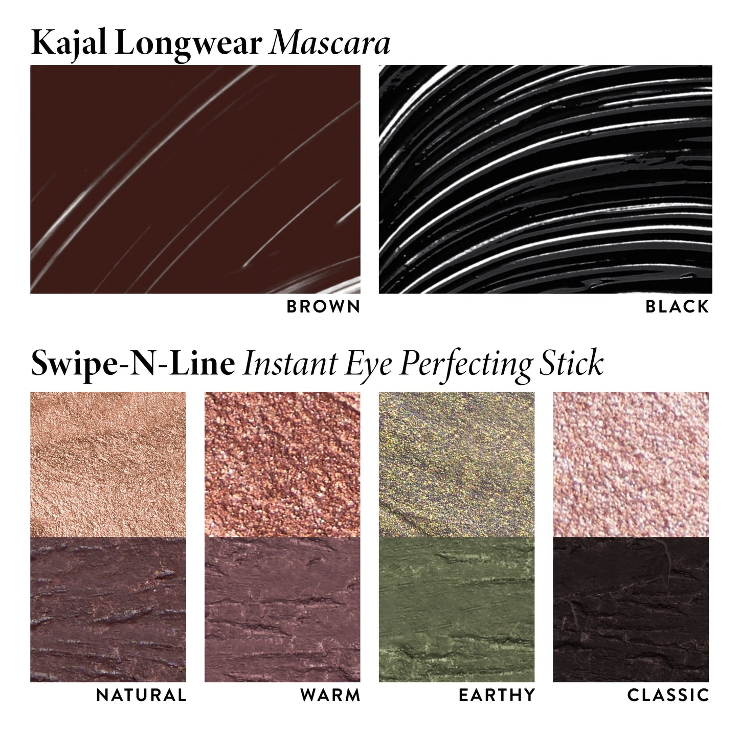 Laura Geller Eye Color Enhancing Duo - Swipe-n-Line Instant Eye Perfecting Stick & Kajal Volumizing Longwear Mascara