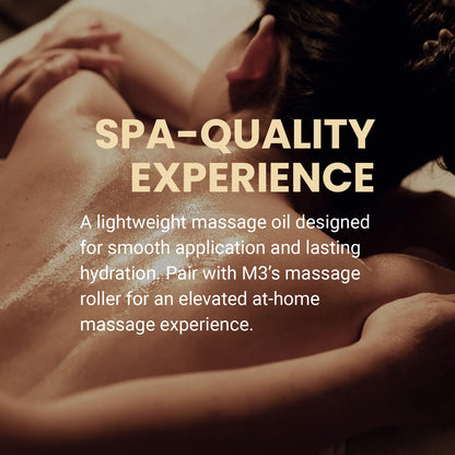 Gather Crest™ Lymphatic Drainage Massage Oil + Body Roller Kit by M3 Naturals
