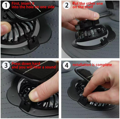 Gather Crest™ New Solar-Powered Outdoor Cooling Fan Hat