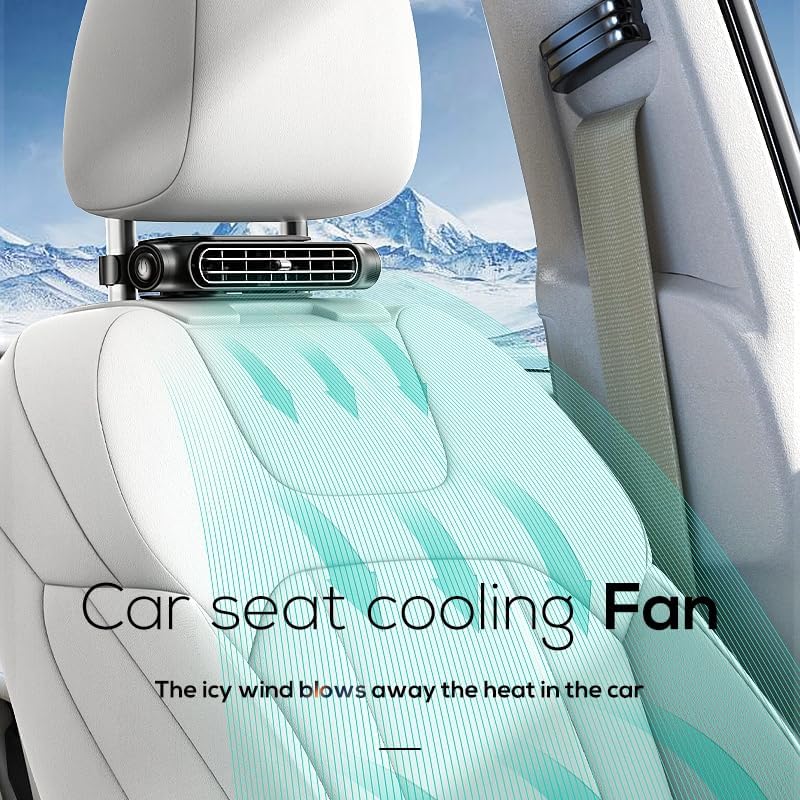 Gather Crest™ Portable USB Car Headrest Cooling Fan