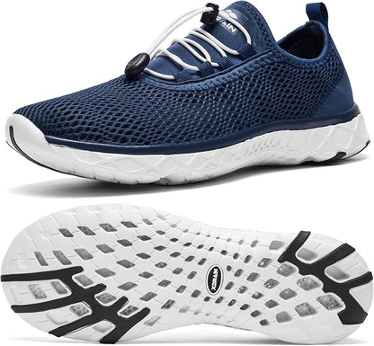 Gather Crest™ Men's Stylish Water Shoes, Quick-Dry Xdrain Water Sneakers, Lightweight & Comfort Footed