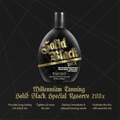 Gather Crest™ Solid Black Special Reserve 200X Tanning Lotion