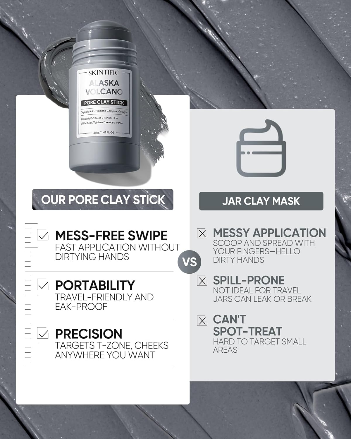 Gather Crest™ Alaska Volcanic Pore Refining Stick