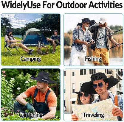 Gather Crest™ New Solar-Powered Outdoor Cooling Fan Hat