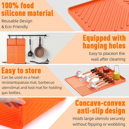 Gather Crest™ Silicone Grill Mat & Drip Pad