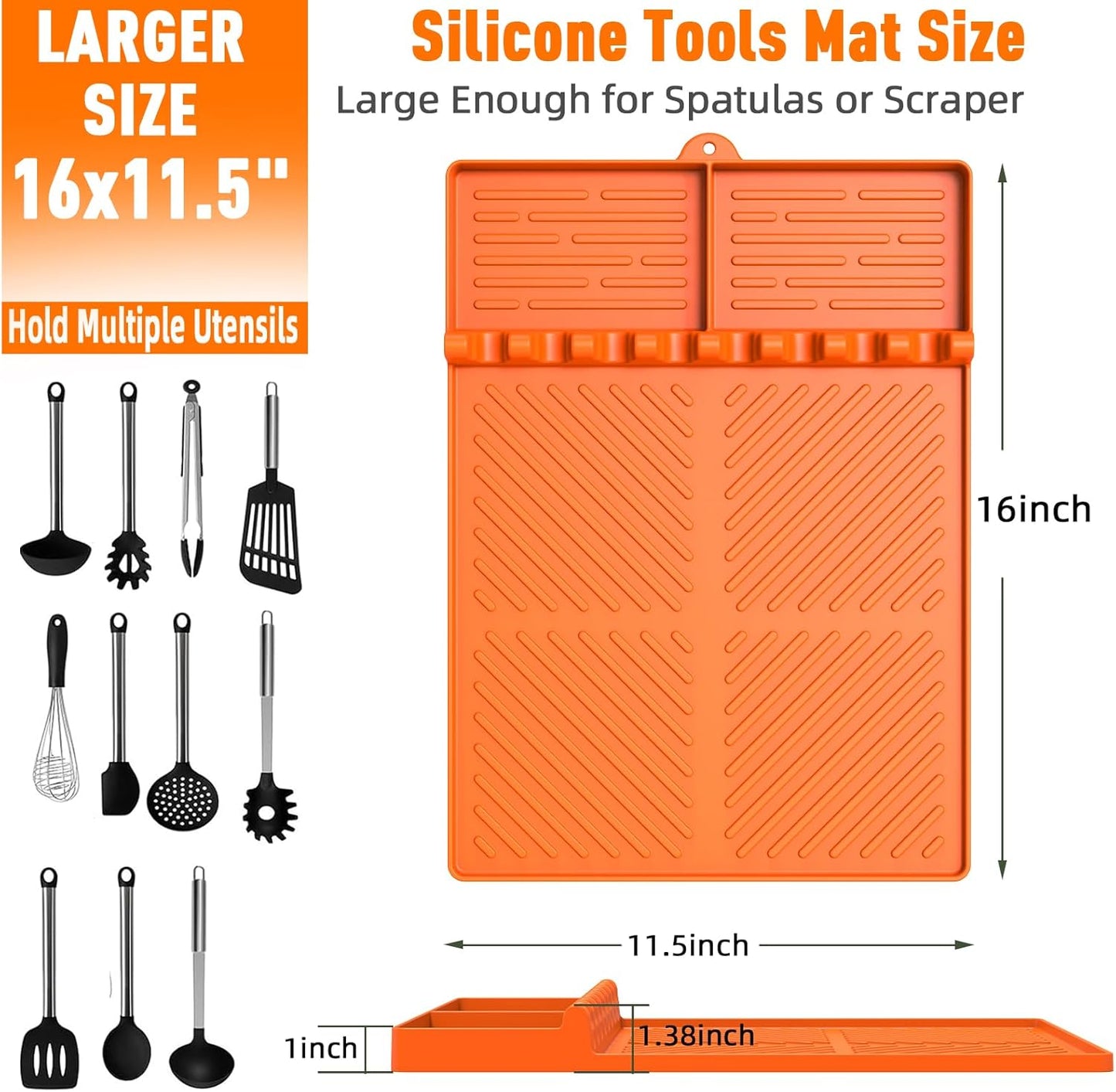 Gather Crest™ Silicone Grill Mat & Drip Pad