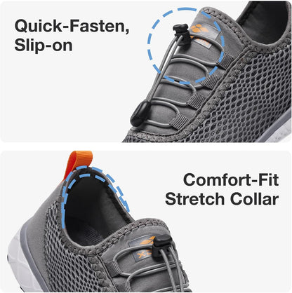 Gather Crest™ Men's Stylish Water Shoes, Quick-Dry Xdrain Water Sneakers, Lightweight & Comfort Footed