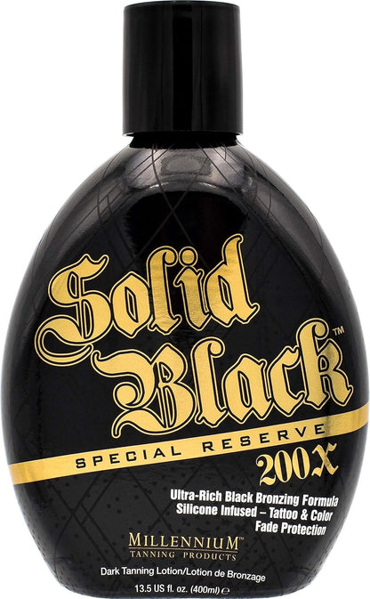 Gather Crest™ Solid Black Special Reserve 200X Tanning Lotion