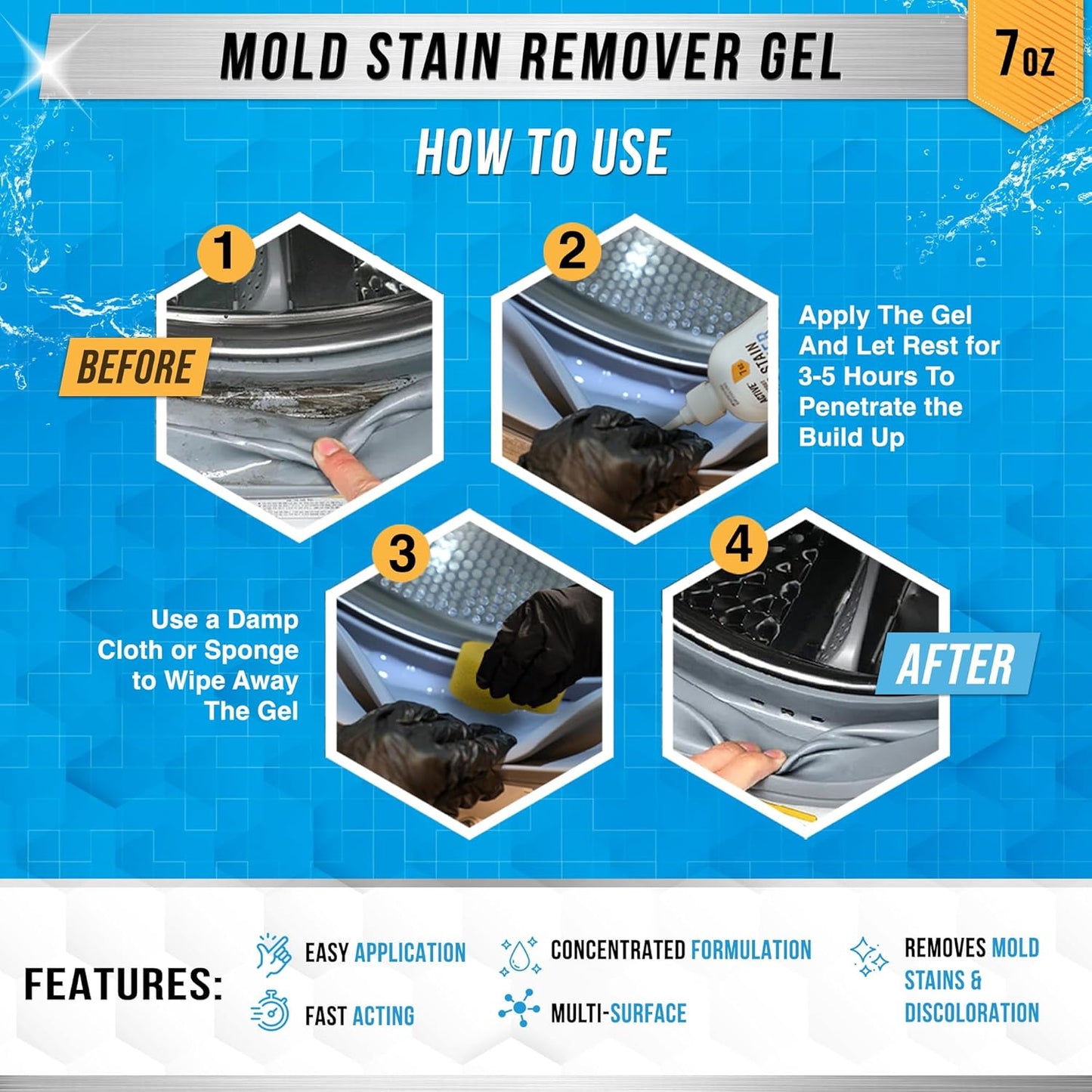 Gather Crest™ Mold Stain Remover Gel Cleaner