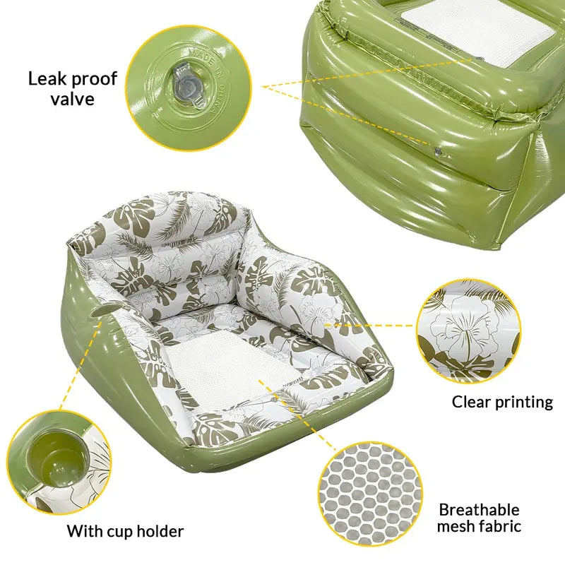 Gather Crest™ Inflatable Pool Lounge Chair